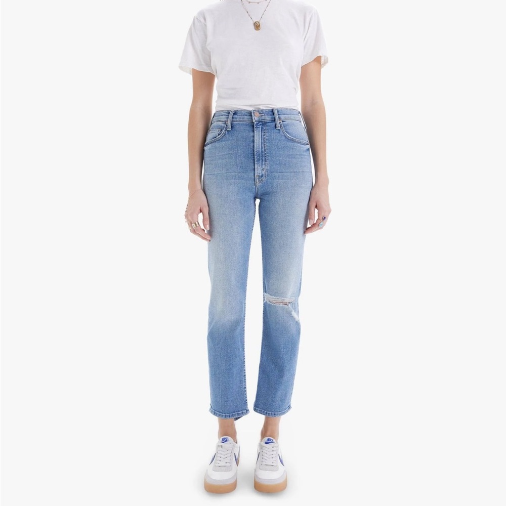 Mother High-Waisted Ankle Rider jeans